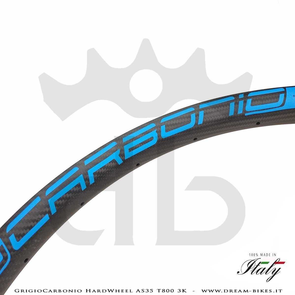 GrigioCarbonio HardWheel AS35 T800 3K Carbon 29" Clincher Rim 360 gr.