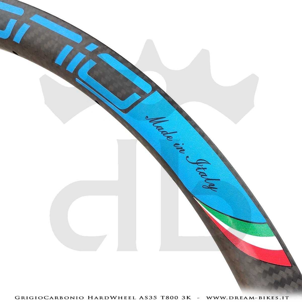 GrigioCarbonio HardWheel AS35 T800 3K Carbon 29" Clincher Rim 360 gr.