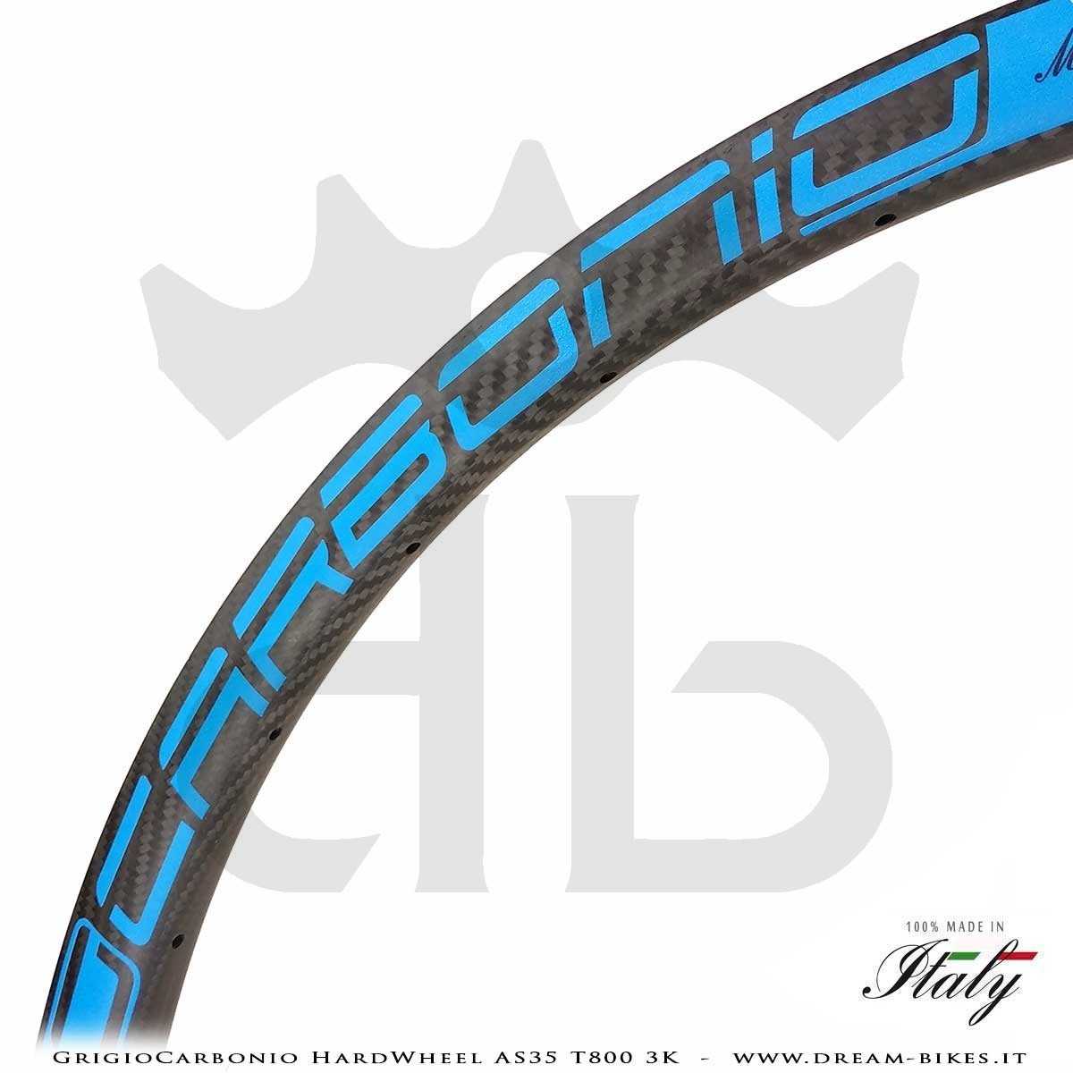 GrigioCarbonio HardWheel AS35 T800 3K Carbon 29" Clincher Rim 360 gr.
