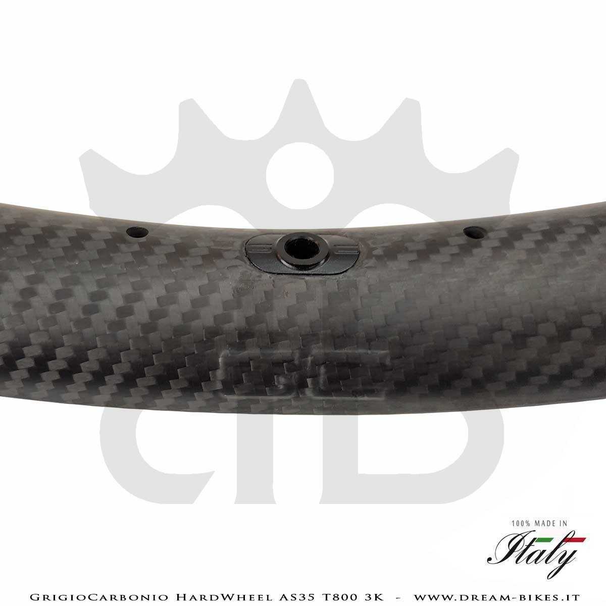 GrigioCarbonio HardWheel AS35 T800 3K Carbon 29" Clincher Rim 360 gr.