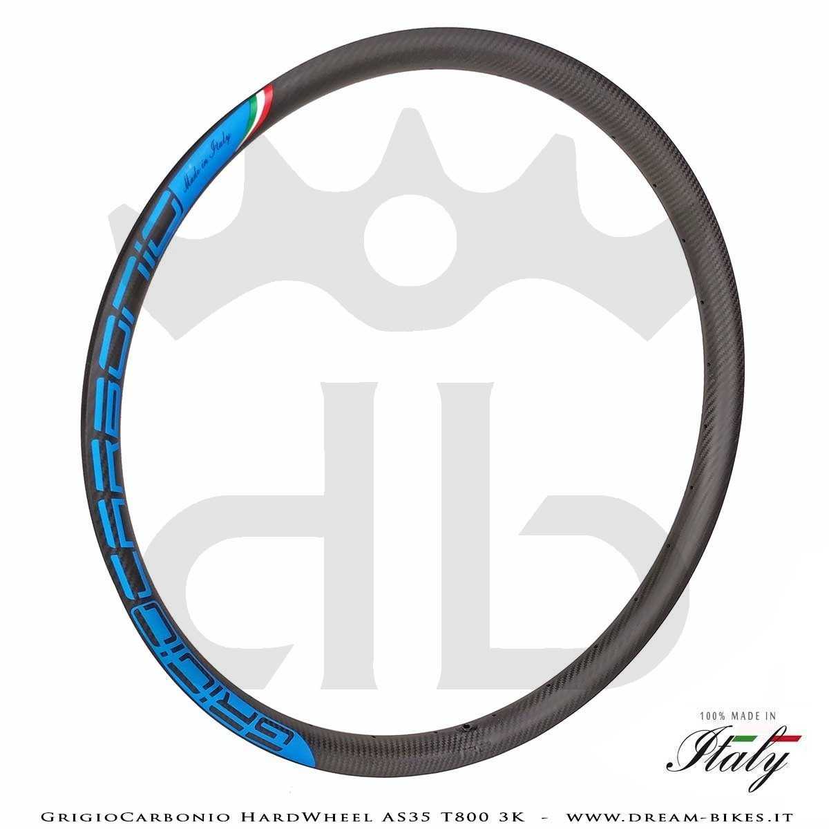 GrigioCarbonio HardWheel AS35 T800 3K Carbon 29" Clincher Rim 360 gr.