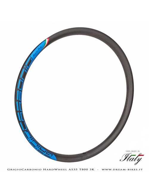 GrigioCarbonio HardWheel AS35 T800 3K Carbon 29" Clincher Rim 360 gr.