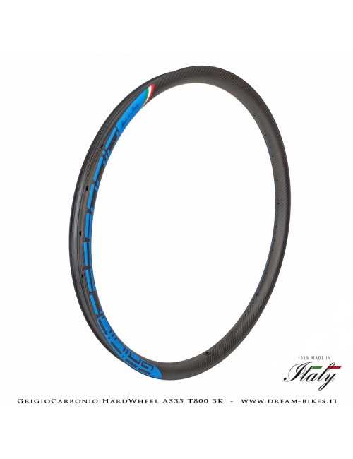 GrigioCarbonio HardWheel AS35 T800 3K Carbon 29" Clincher Rim 360 gr.