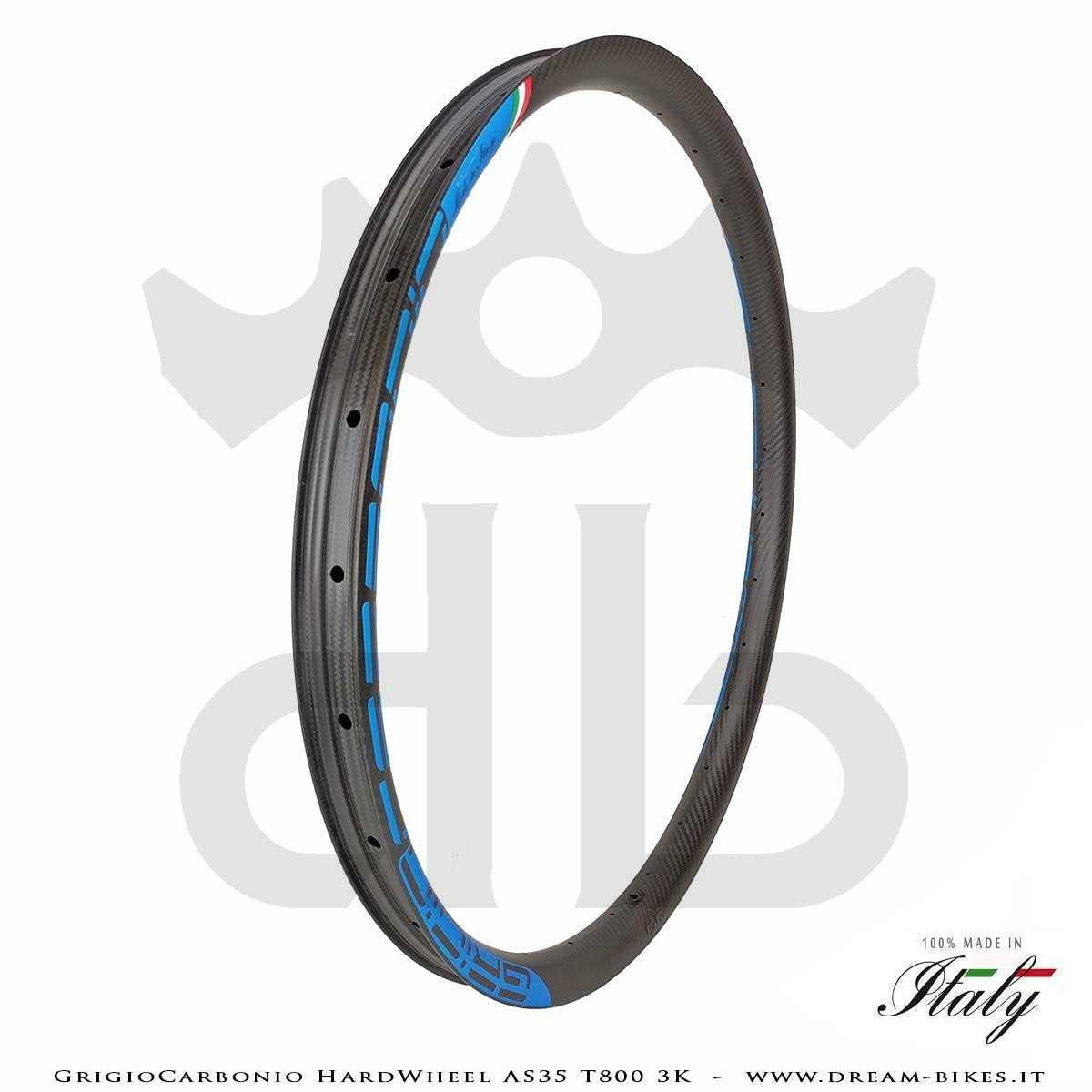 GrigioCarbonio HardWheel AS35 T800 3K Carbon 29" Clincher Rim 360 gr.