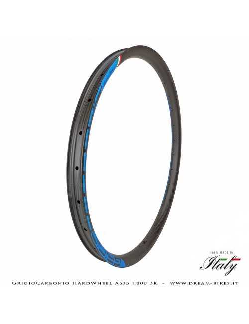 GrigioCarbonio HardWheel AS35 T800 3K Carbon 29" Clincher Rim 360 gr.
