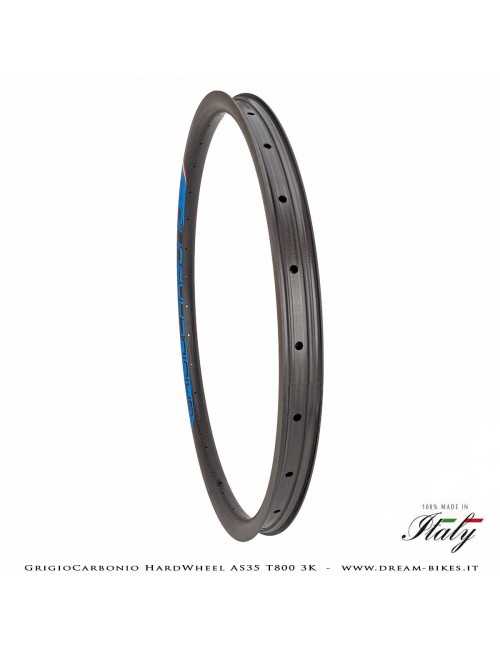 GrigioCarbonio HardWheel AS35 T800 3K Carbon 29" Clincher Rim 360 gr.
