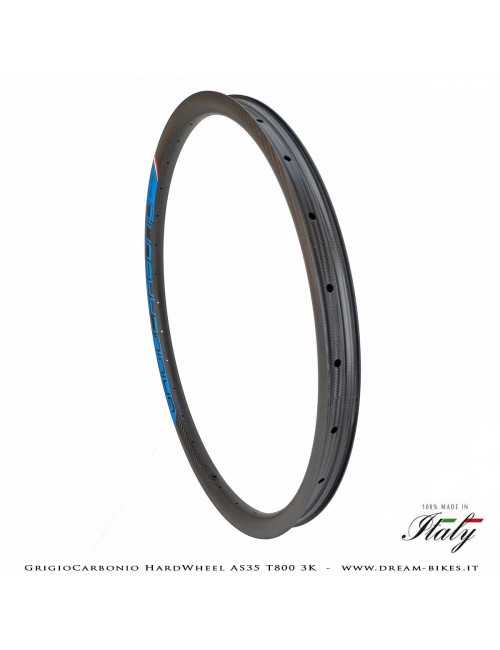 GrigioCarbonio HardWheel AS35 T800 3K Carbon 29" Clincher Rim 360 gr.
