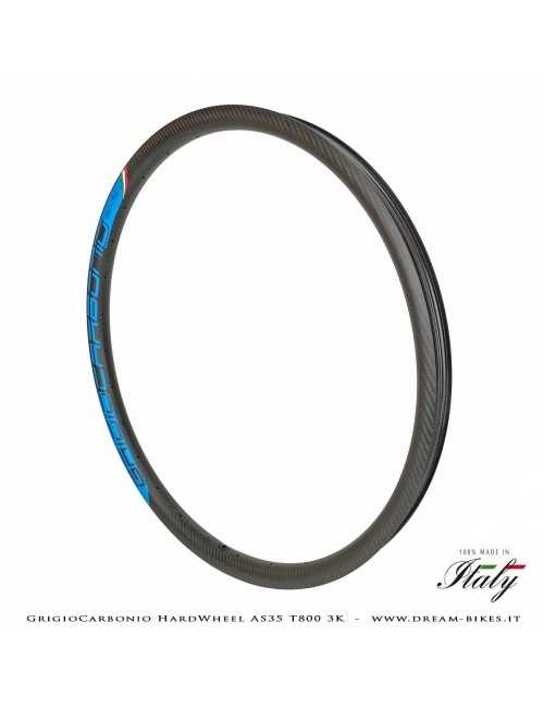 GrigioCarbonio HardWheel AS35 T800 3K Carbon 29" Clincher Rim 360 gr.