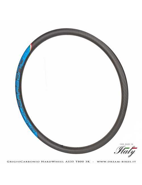 GrigioCarbonio HardWheel AS35 T800 3K Carbon 29" Clincher Rim 360 gr.