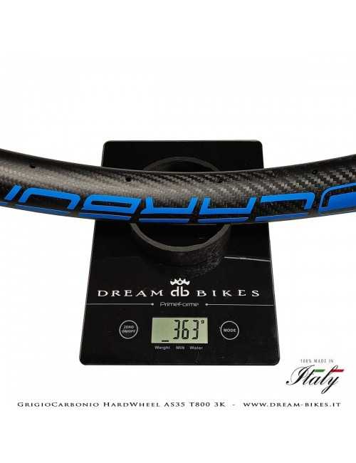 GrigioCarbonio HardWheel AS35 T800 3K Carbon 29" Clincher Rim 360 gr.