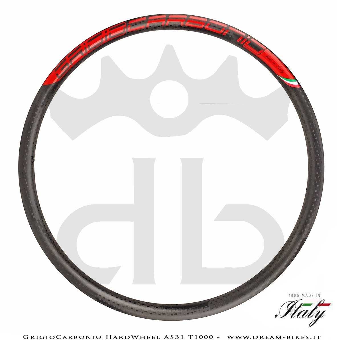 GrigioCarbonio HardWheel AS31 T1000  Carbon 29" Clincher Rim 290 gr.
