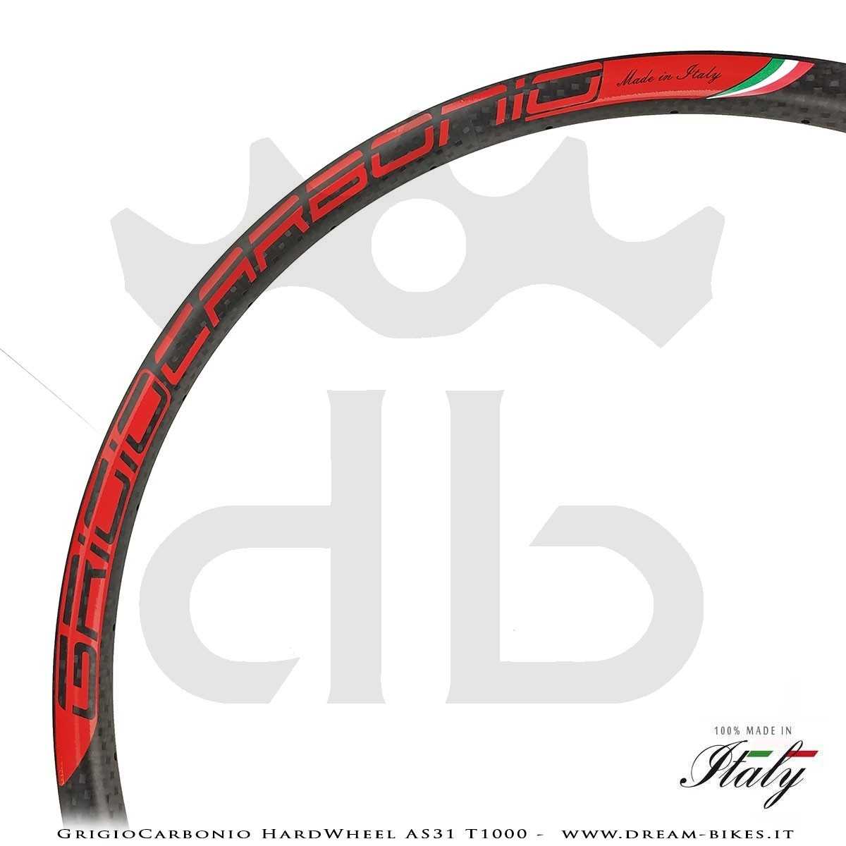GrigioCarbonio HardWheel AS31 T1000  Carbon 29" Clincher Rim 290 gr.