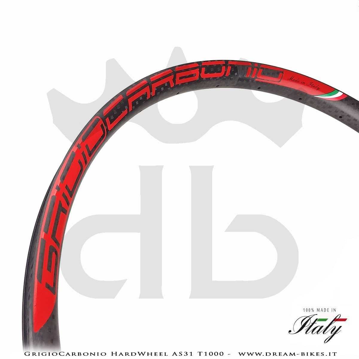 GrigioCarbonio HardWheel AS31 T1000  Carbon 29" Clincher Rim 290 gr.