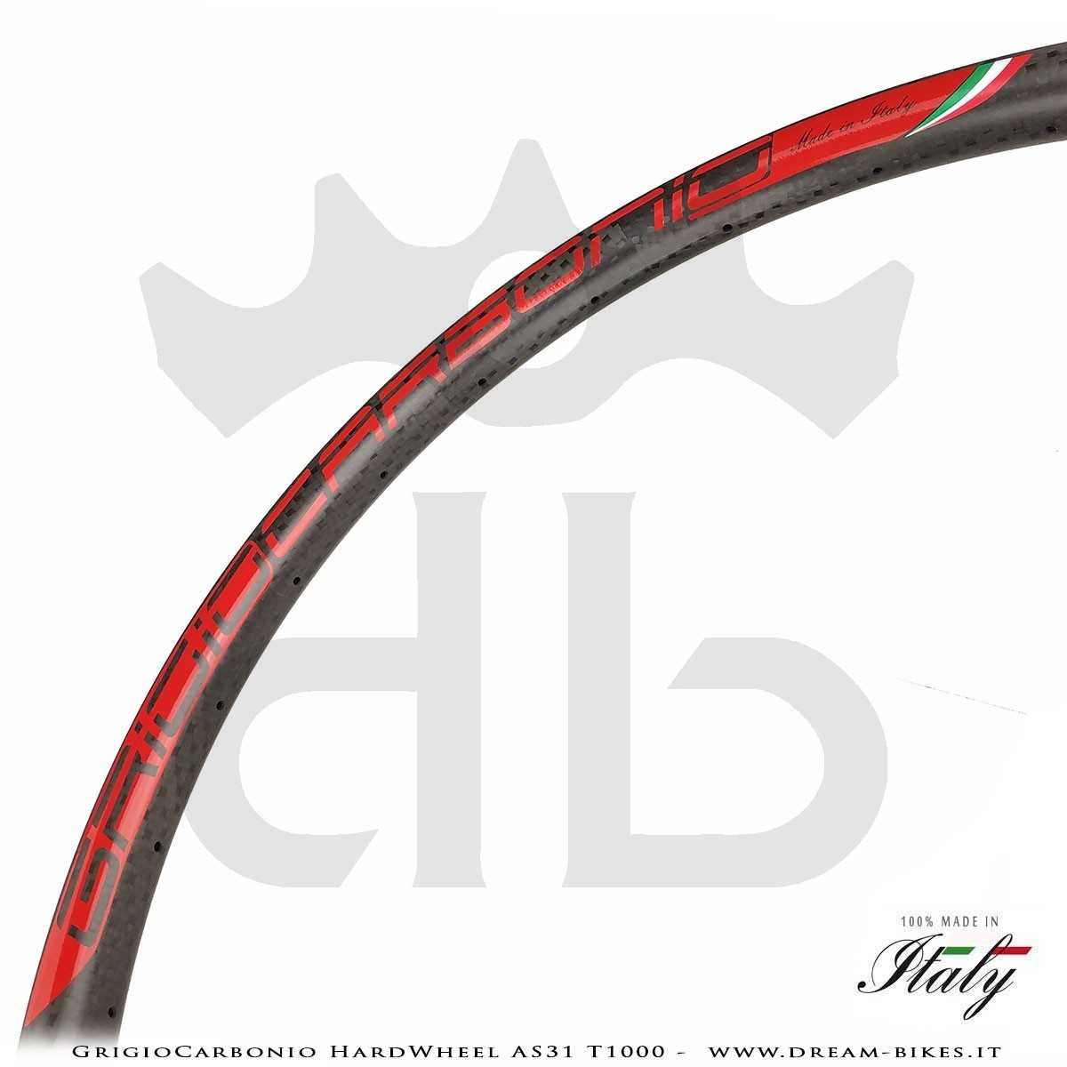 GrigioCarbonio HardWheel AS31 T1000  Carbon 29" Clincher Rim 290 gr.