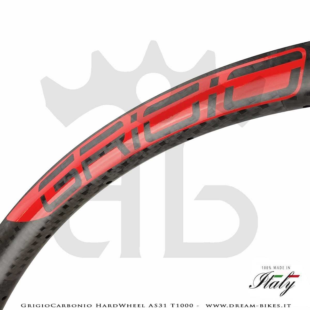 GrigioCarbonio HardWheel AS31 T1000  Carbon 29" Clincher Rim 290 gr.