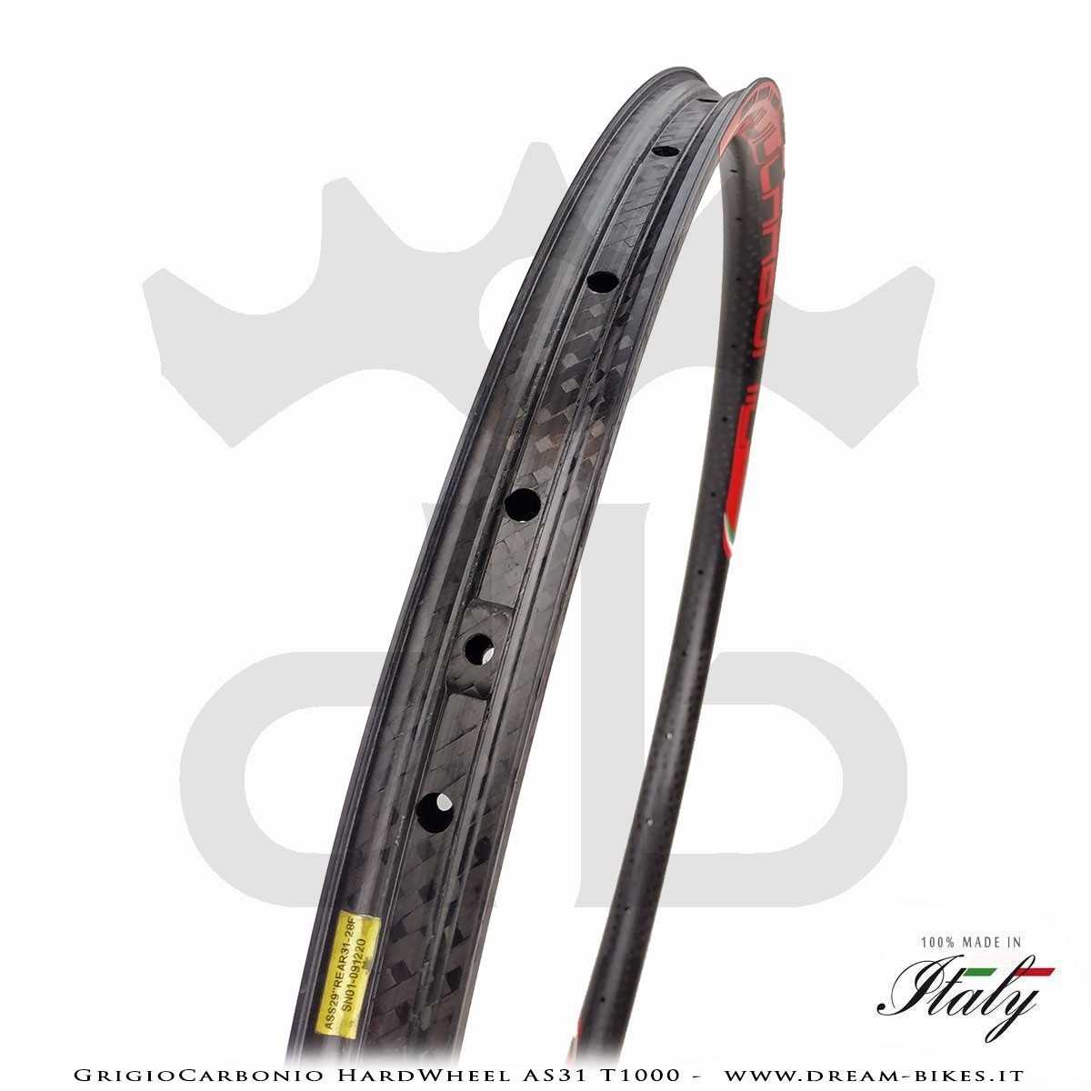 GrigioCarbonio HardWheel AS31 T1000  Carbon 29" Clincher Rim 290 gr.