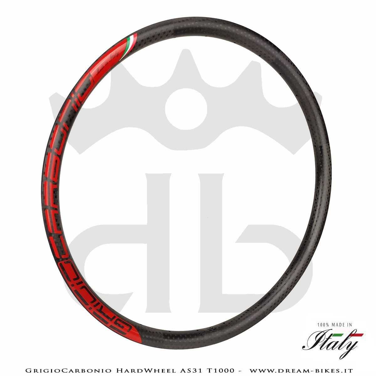 GrigioCarbonio HardWheel AS31 T1000  Carbon 29" Clincher Rim 290 gr.
