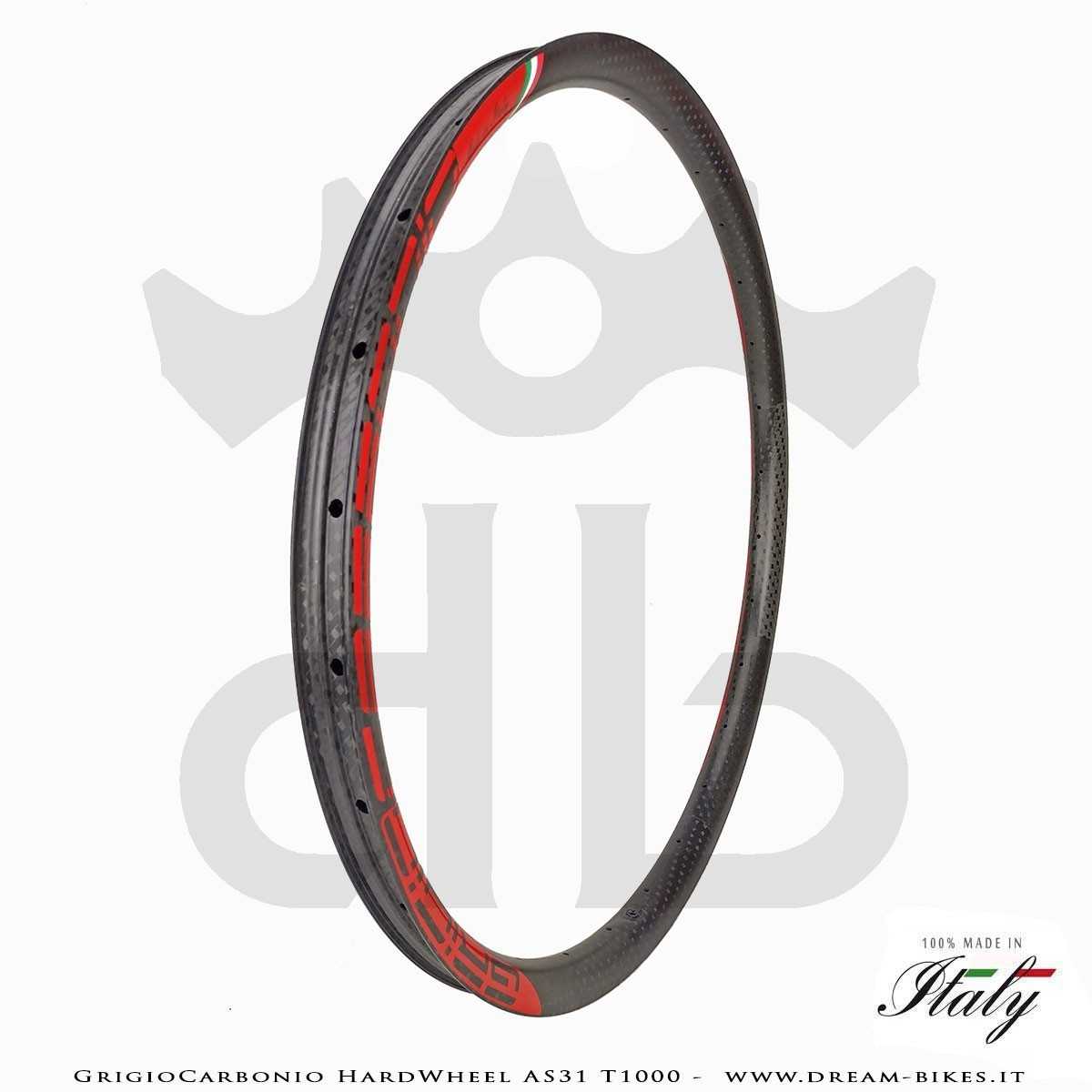 GrigioCarbonio HardWheel AS31 T1000  Carbon 29" Clincher Rim 290 gr.