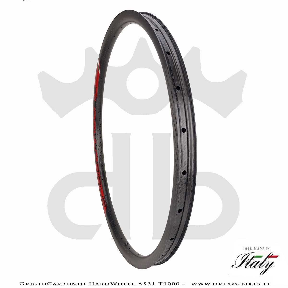 GrigioCarbonio HardWheel AS31 T1000  Carbon 29" Clincher Rim 290 gr.