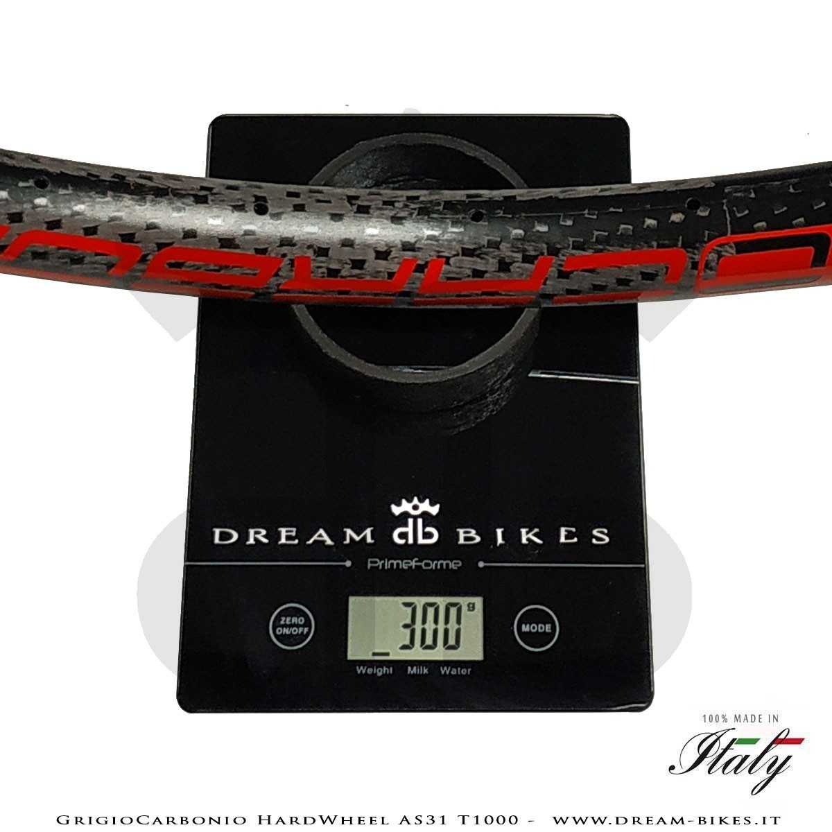 GrigioCarbonio HardWheel AS31 T1000  Carbon 29" Clincher Rim 290 gr.