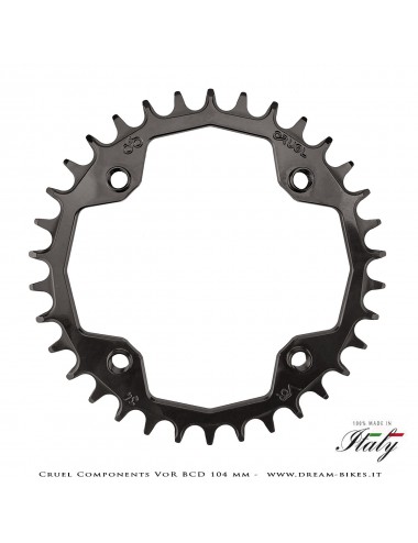 Cruel Components VoR BCD 104 mm Mono-Corona Ultraleggera In Alluminio
