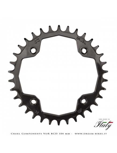 Cruel Components VoR BCD 104 mm Mono-Corona Ultraleggera In Alluminio