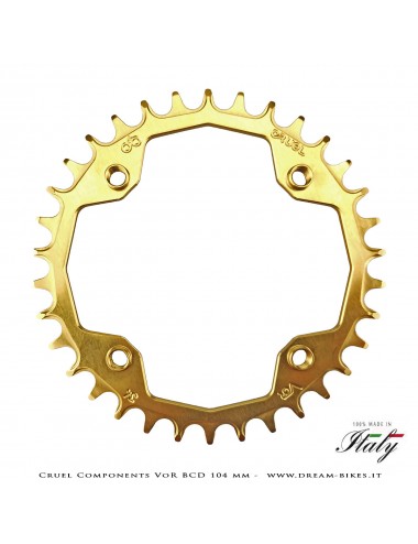 Cruel Components VoR BCD 104 mm Mono-Corona Ultraleggera In Alluminio