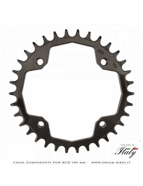 Cruel Components VoR BCD 104 mm Mono-Corona Ultraleggera In Alluminio