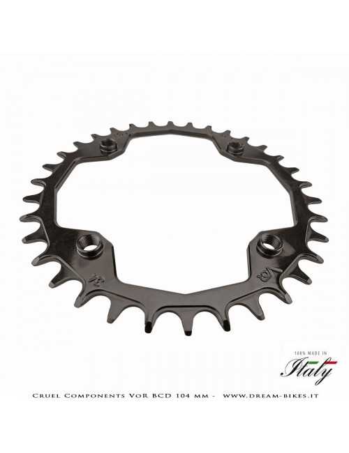 Cruel Components VoR BCD 104 mm Mono-Corona Ultraleggera In Alluminio