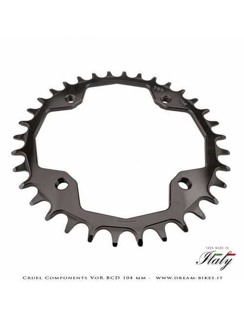 Cruel Components VoR BCD 104 mm Mono-Corona Ultraleggera In Alluminio