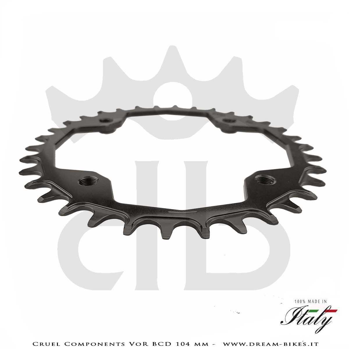 Cruel Components VoR BCD 104 mm Mono-Corona Ultraleggera In Alluminio
