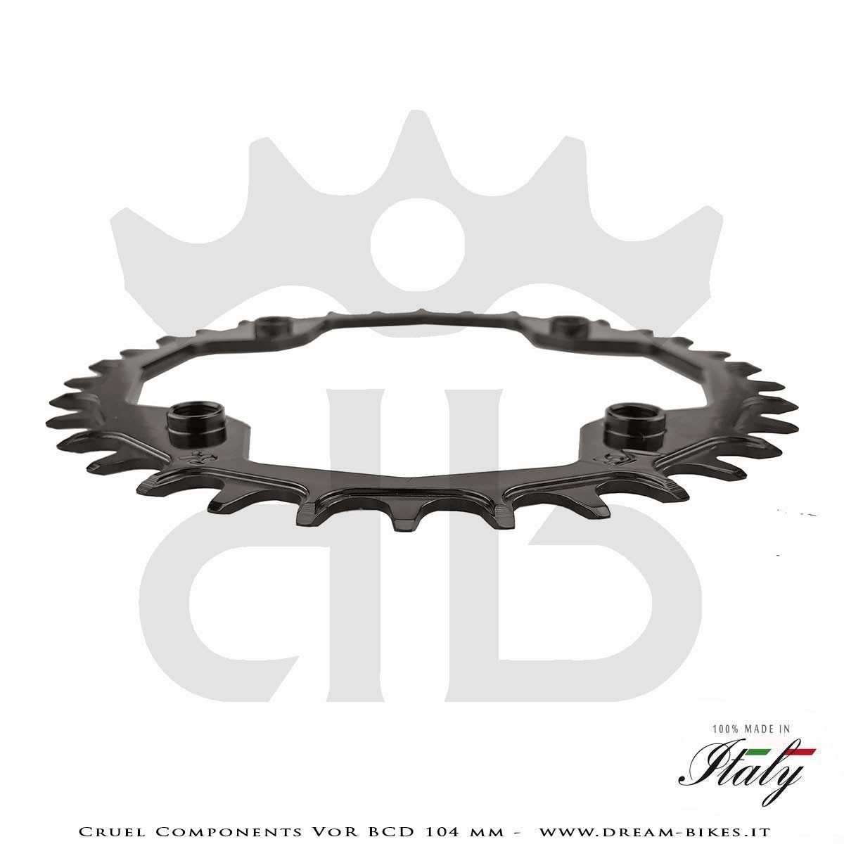 Cruel Components VoR BCD 104 mm Mono-Corona Ultraleggera In Alluminio