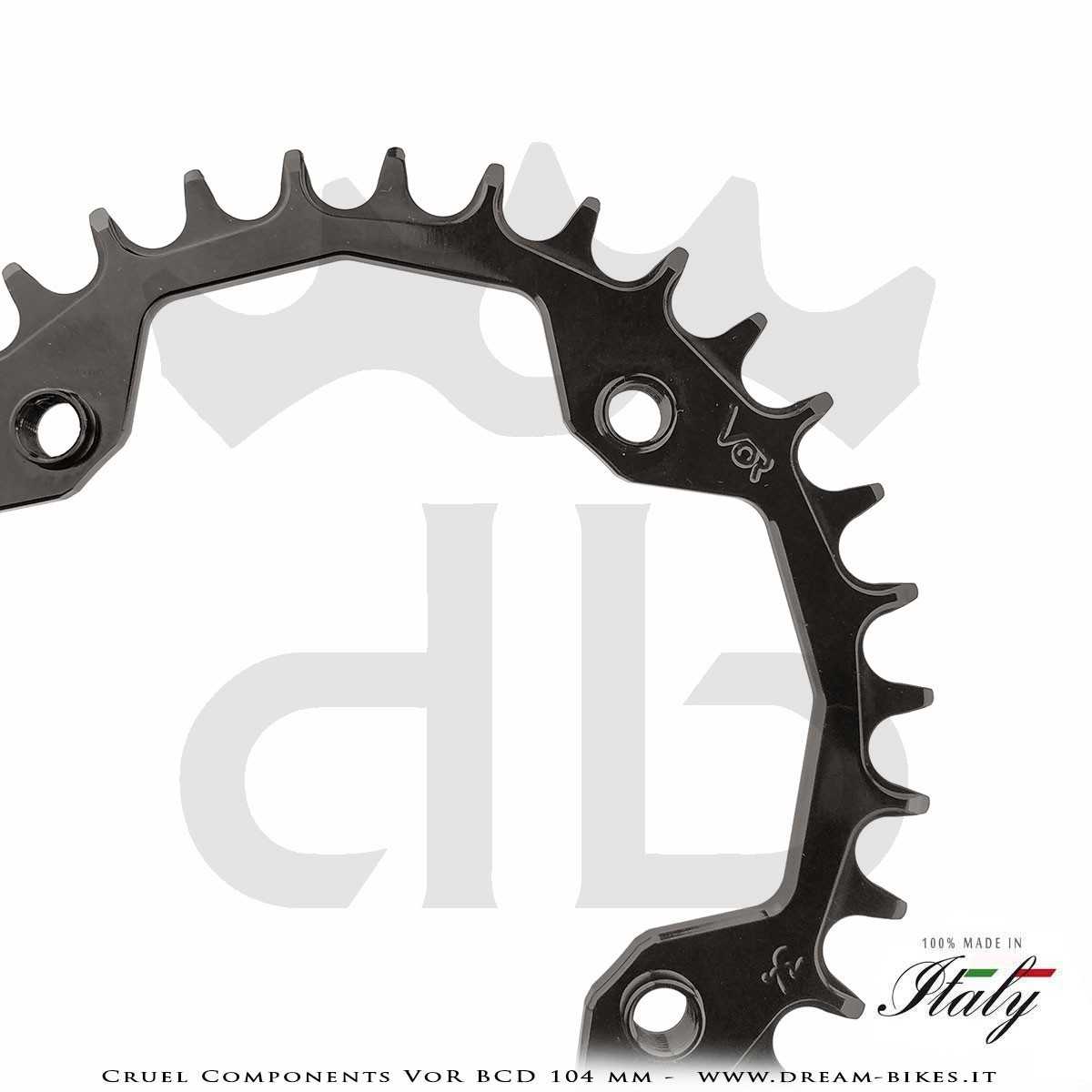 Cruel Components VoR BCD 104 mm Mono-Corona Ultraleggera In Alluminio