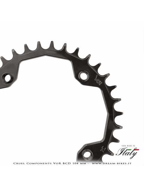 Cruel Components VoR BCD 104 mm Mono-Corona Ultraleggera In Alluminio