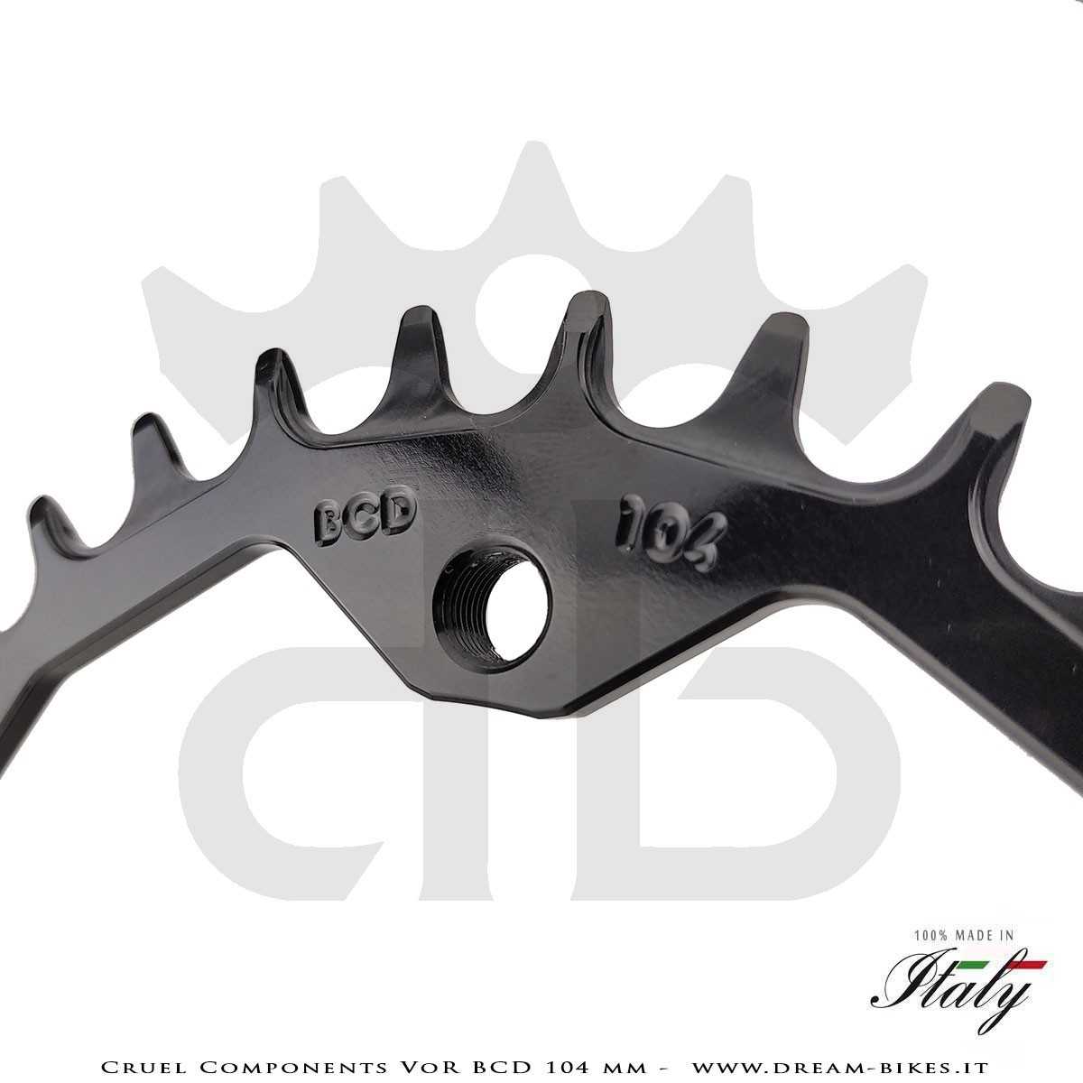 Cruel Components VoR BCD 104 mm Mono-Corona Ultraleggera In Alluminio
