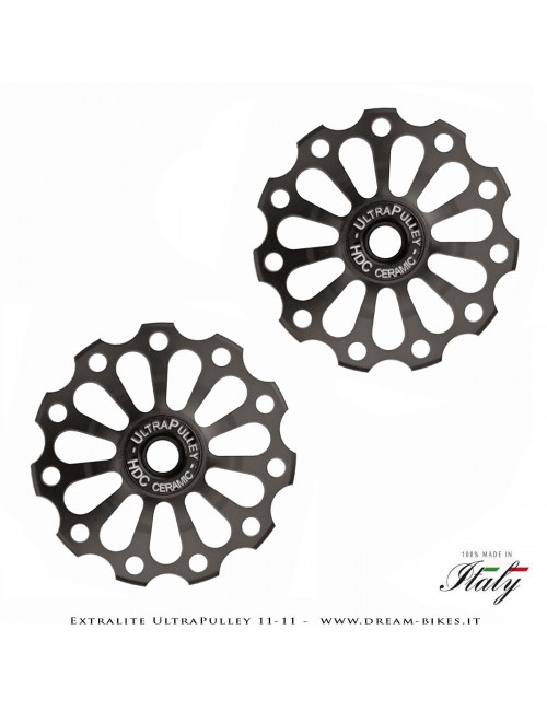 Extralite UltraPulley 11-11 Pulegge Cambio Ceramiche Ultralggere 11 Denti Sram, Shimano, Campagnolo