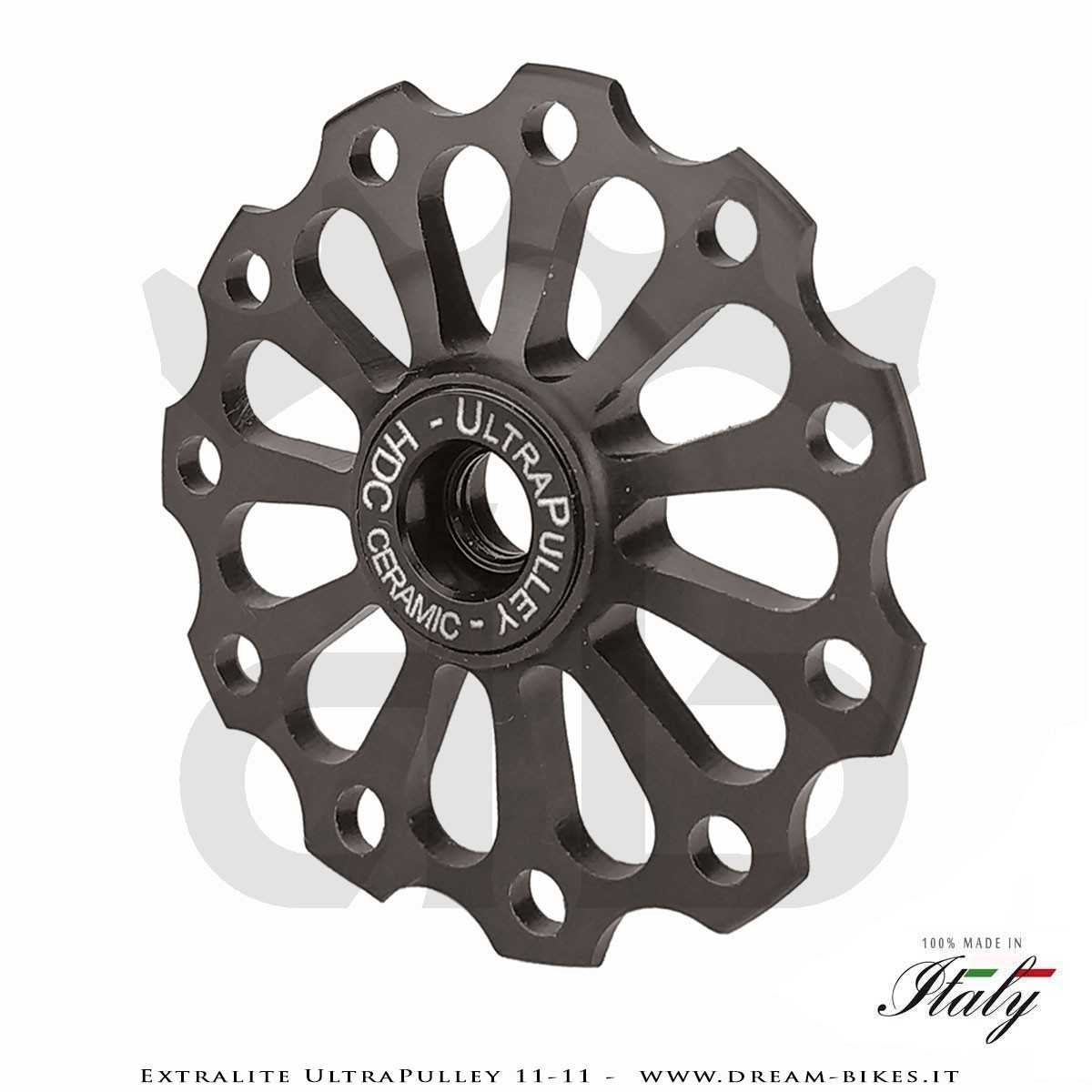 Extralite UltraPulley 11-11 Ultralight 11 Teeth Ceramic Jockey Wheels, Sram, Shimano, Campagnolo