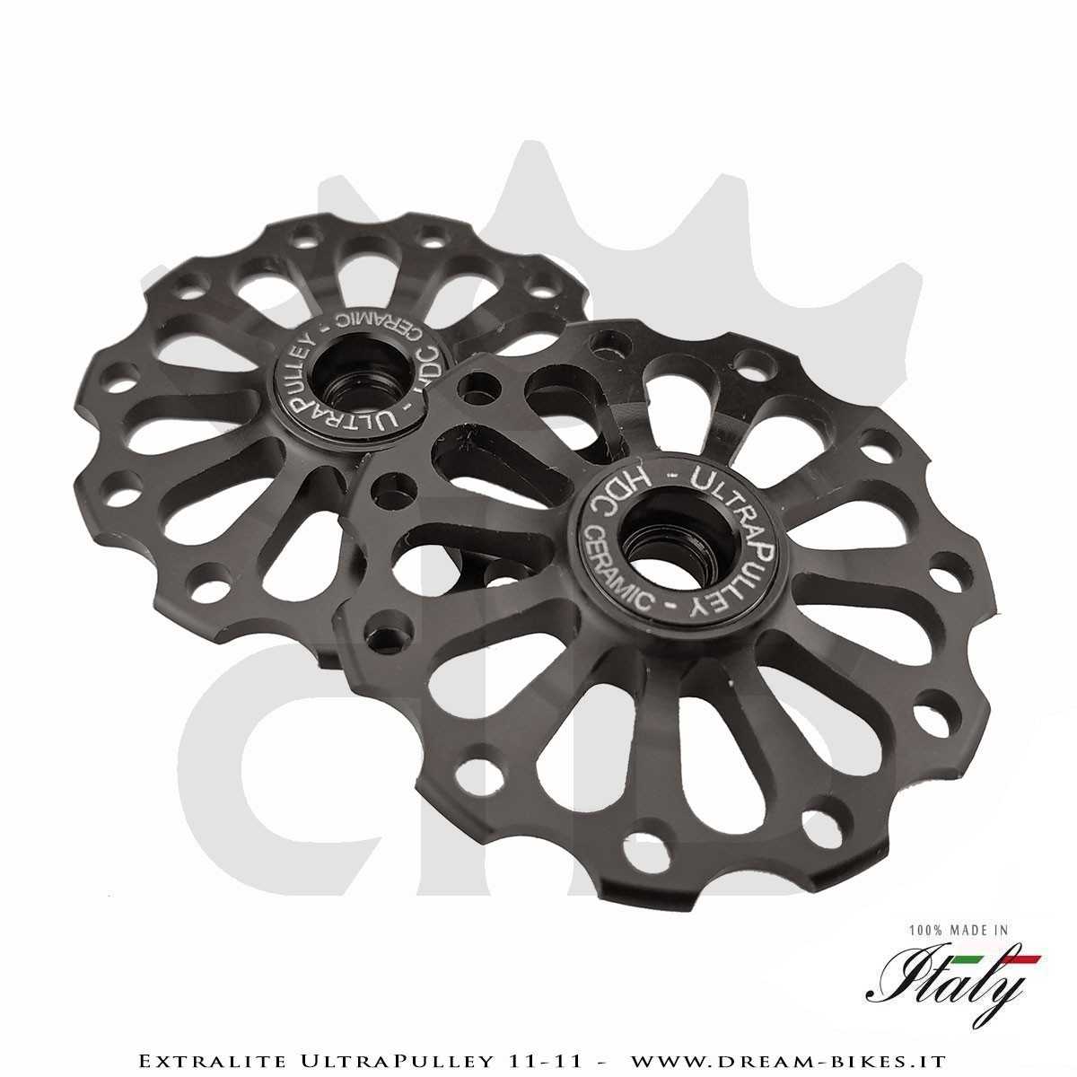 Extralite UltraPulley 11-11 Ultralight 11 Teeth Ceramic Jockey Wheels, Sram, Shimano, Campagnolo