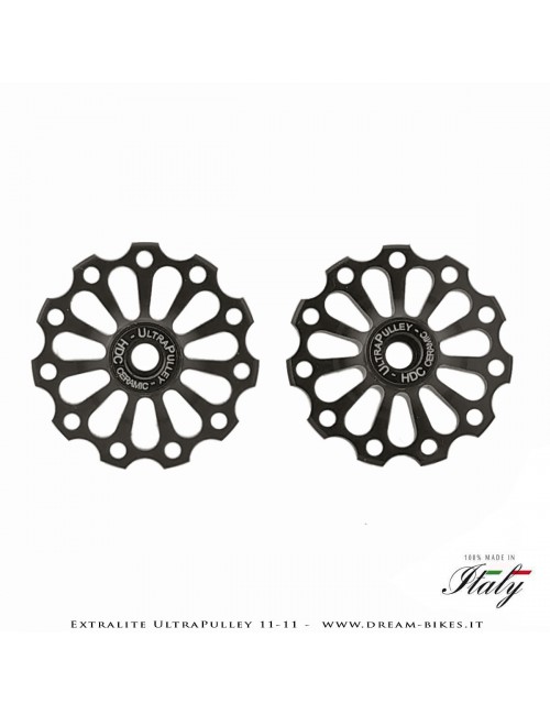 Extralite UltraPulley 11-11 Pulegge Cambio Ceramiche Ultralggere 11 Denti Sram, Shimano, Campagnolo
