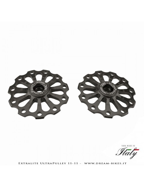 Extralite UltraPulley 11-11 Pulegge Cambio Ceramiche Ultralggere 11 Denti Sram, Shimano, Campagnolo