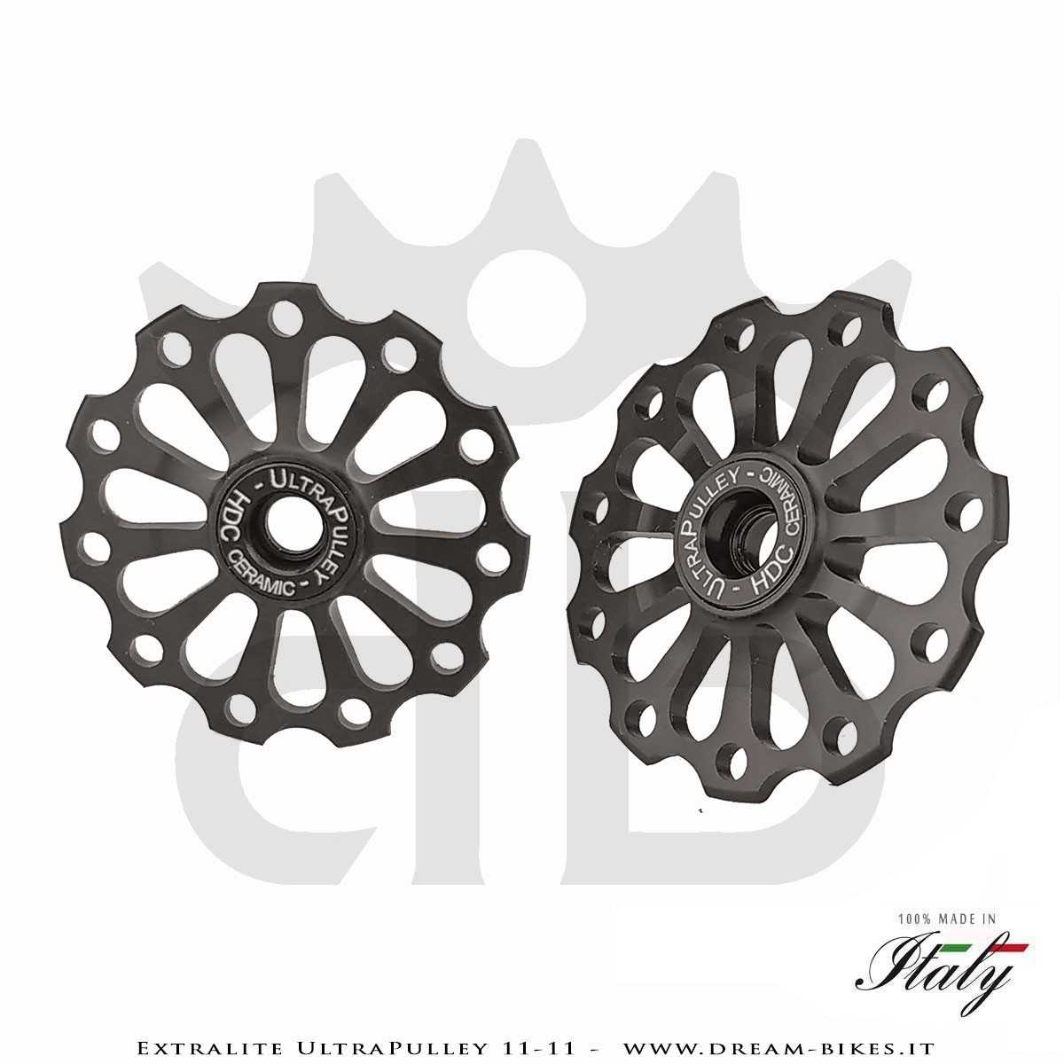 Extralite UltraPulley 11-11 Ultralight 11 Teeth Ceramic Jockey Wheels, Sram, Shimano, Campagnolo