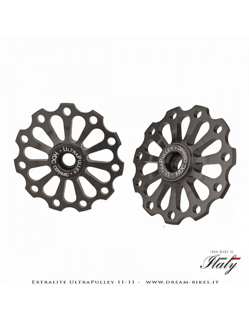 Extralite UltraPulley 11-11 Pulegge Cambio Ceramiche Ultralggere 11 Denti Sram, Shimano, Campagnolo