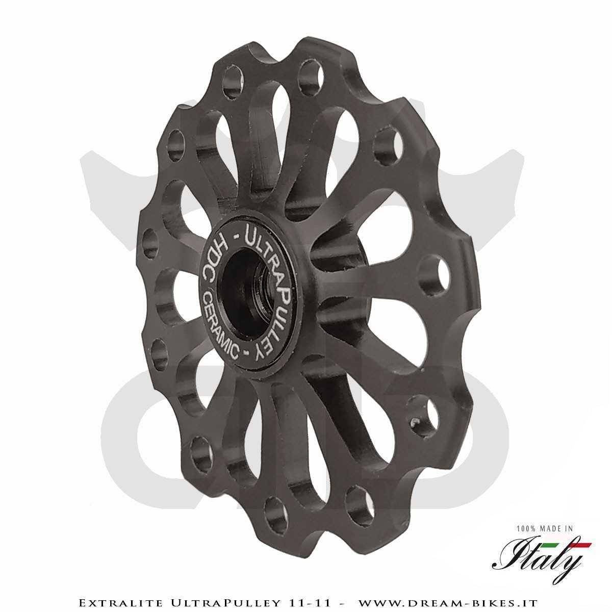 Extralite UltraPulley 11-11 Ultralight 11 Teeth Ceramic Jockey Wheels, Sram, Shimano, Campagnolo