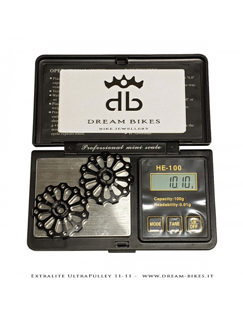 Extralite UltraPulley 11-11 Pulegge Cambio Ceramiche Ultralggere 11 Denti Sram, Shimano, Campagnolo