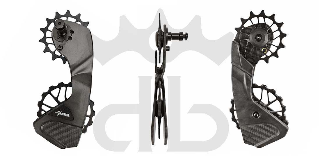Alpitude Brandtal ODC - Gabbia Cambio Completa Carbon 12v con Pulegge Oversize e Cuscinetti Ceramici - Da 69 gr.
