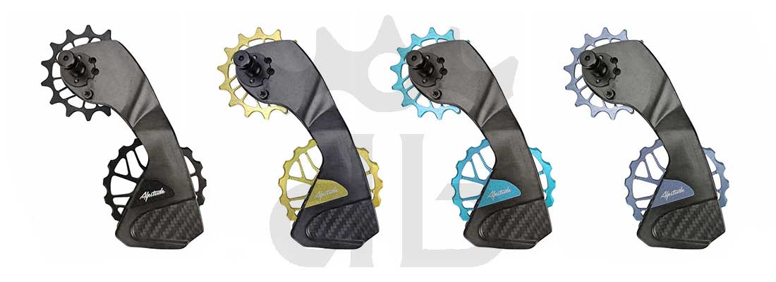 Alpitude Brandtal ODC - Gabbia Cambio Completa Carbon 12v con Pulegge Oversize e Cuscinetti Ceramici - Da 69 gr.