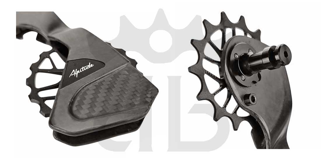 Alpitude Brandtal ODC - Gabbia Cambio Completa Carbon 12v con Pulegge Oversize e Cuscinetti Ceramici - Da 69 gr.