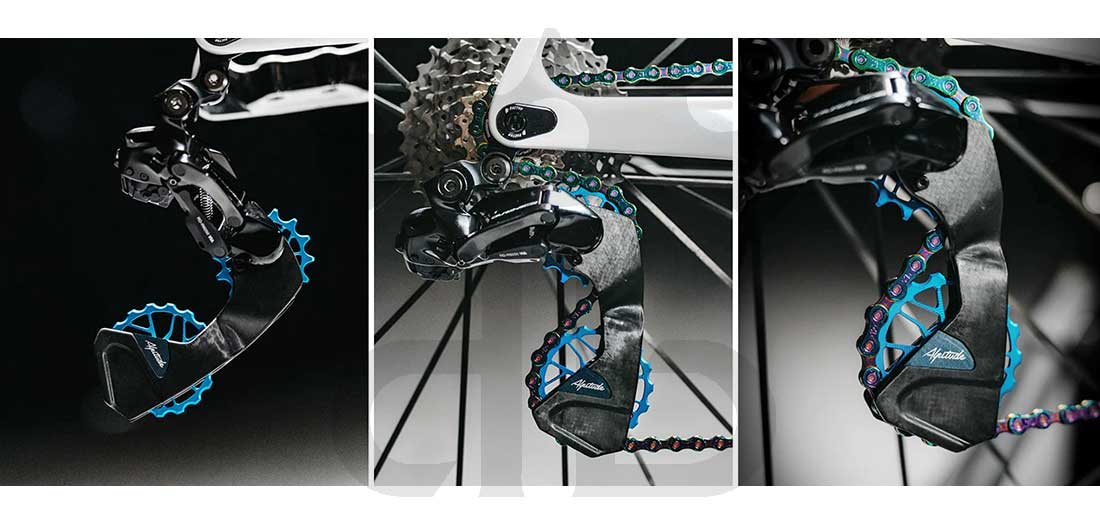 Alpitude Brandtal ODC - Gabbia Cambio Completa Carbon 12v con Pulegge Oversize e Cuscinetti Ceramici - Da 69 gr.