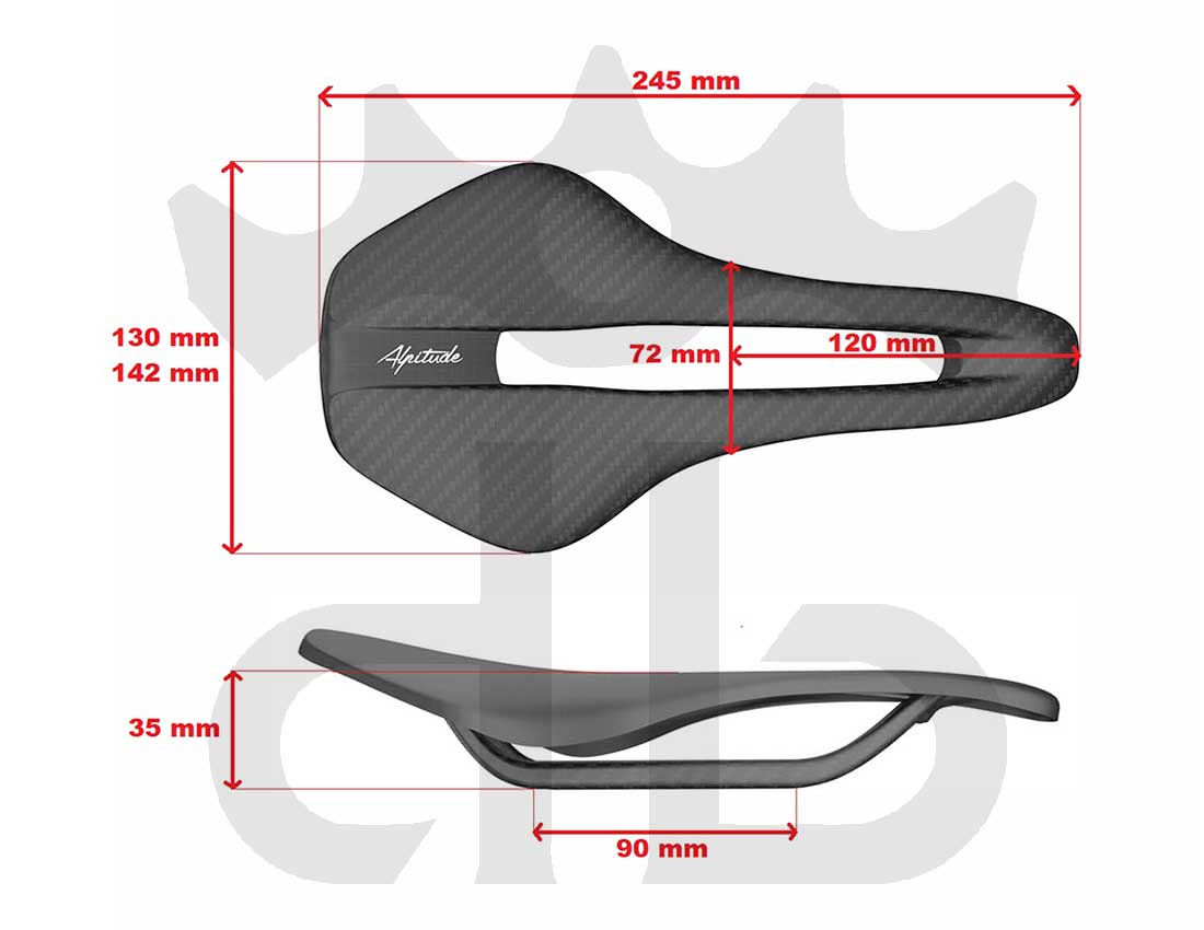 Alpitude Navene Ultralight Full Carbon Saddle From 69 gr.