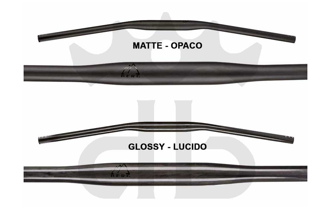 BERG Hrunting Curva Manubrio Carbon MTB Flat 9° 105 gr.